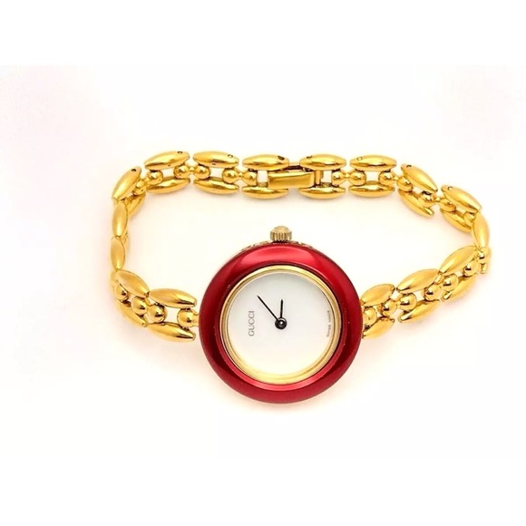Stunning Gucci 14k Gold Plated Swiss Quartz Watch - Picture 8 of 11